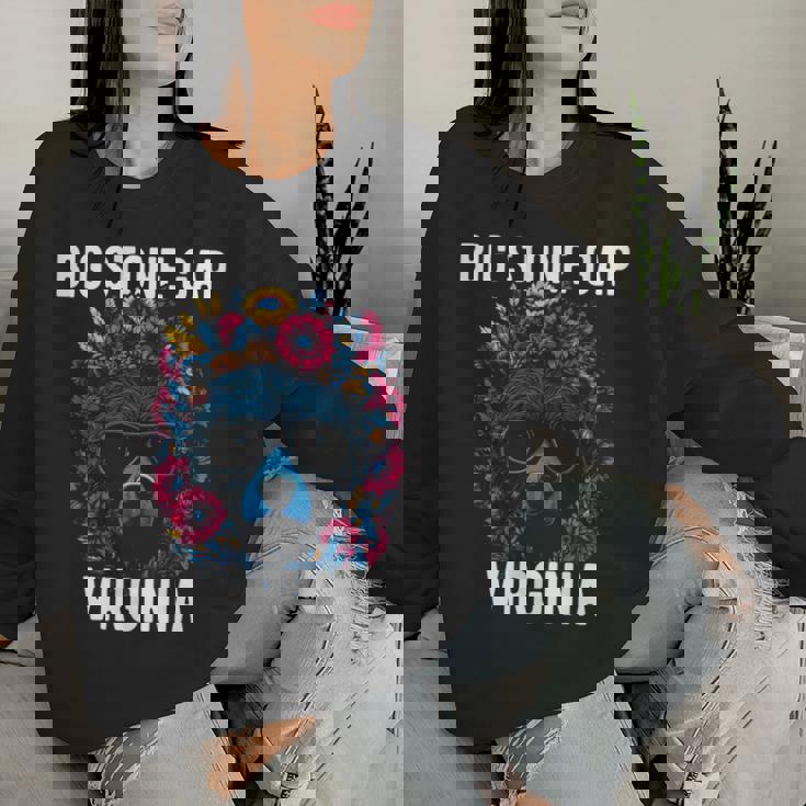 Bigtone Gap バージニア Usa クマと花のデザイン 長袖tシャツ レディーススウェットシャツ 彼女への贈り物