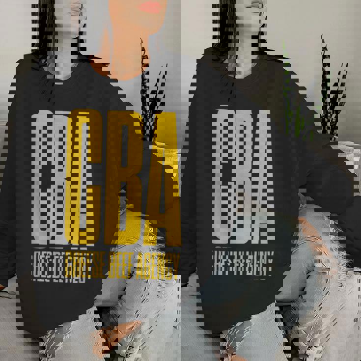 Cheese Beef Agency レディーススウェットシャツ 彼女への贈り物