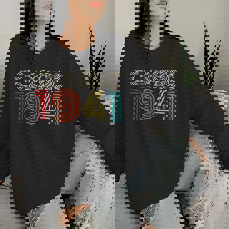 Classic 1941Intage 1941 Womenintage Year Birthday レディーススウェットシャツ 彼女への贈り物