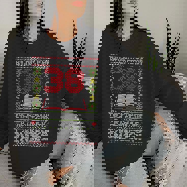 Dont Worry First 38 Years Teaching Are Hard Teacher 長袖tシャツ レディーススウェットシャツ 彼女への贈り物