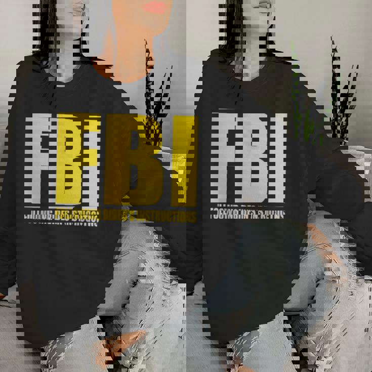 Fbi Bidenの指示に従うアパレル 面白い 男性 女性 レディーススウェットシャツ 彼女への贈り物