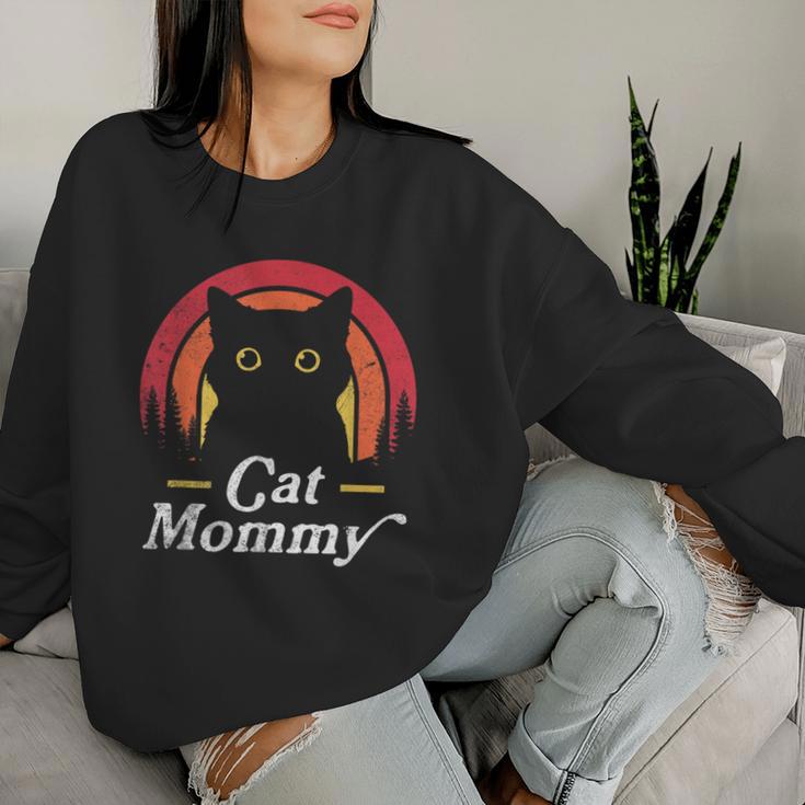 Cat Lady Mommy Cat Lovers Retro La Mejor Mamá De Gatos De La Historia Sudadera Mujer Regalos para ella