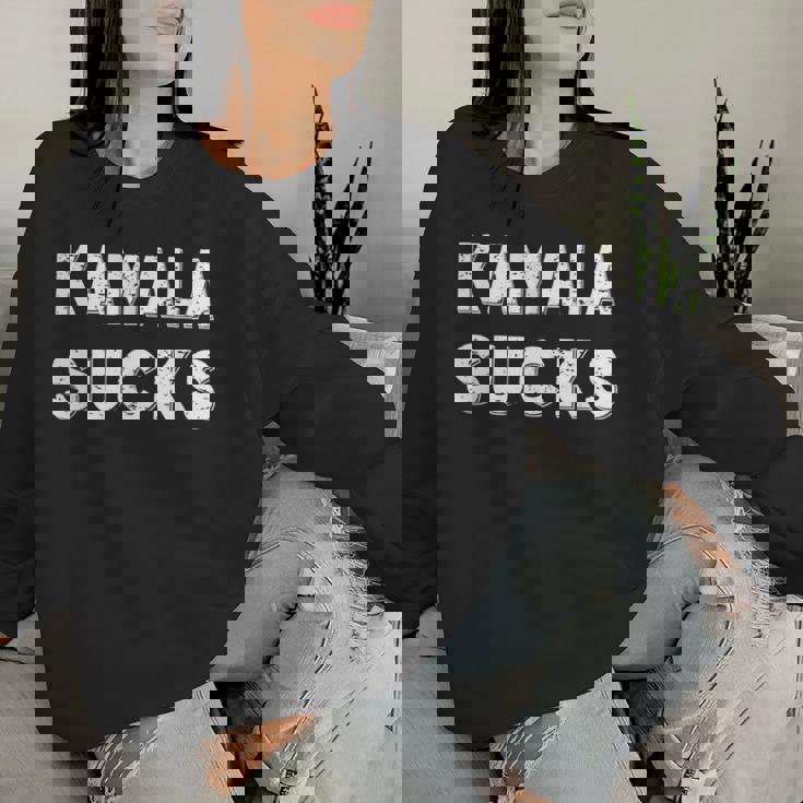 Kamalaucks Kamala Harrisucks And Women レディーススウェットシャツ 彼女への贈り物