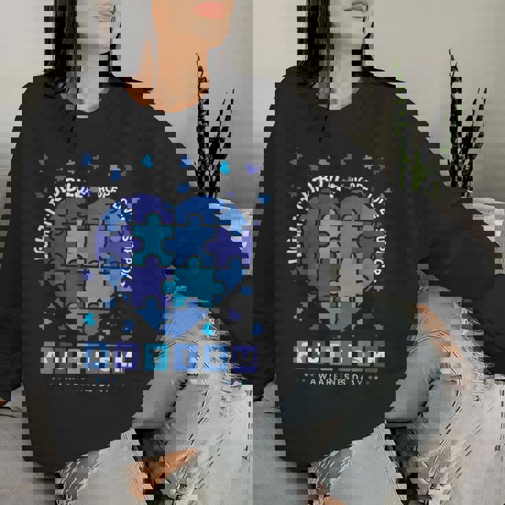 Light It Up ブルー 自閉症啓発 男性 女性 キッズ レディーススウェットシャツ 彼女への贈り物