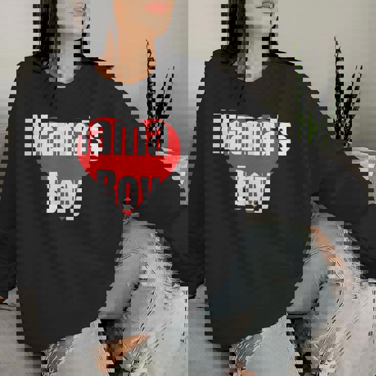 Mama's Boy おもしろグッズ服 レディーススウェットシャツ 彼女への贈り物