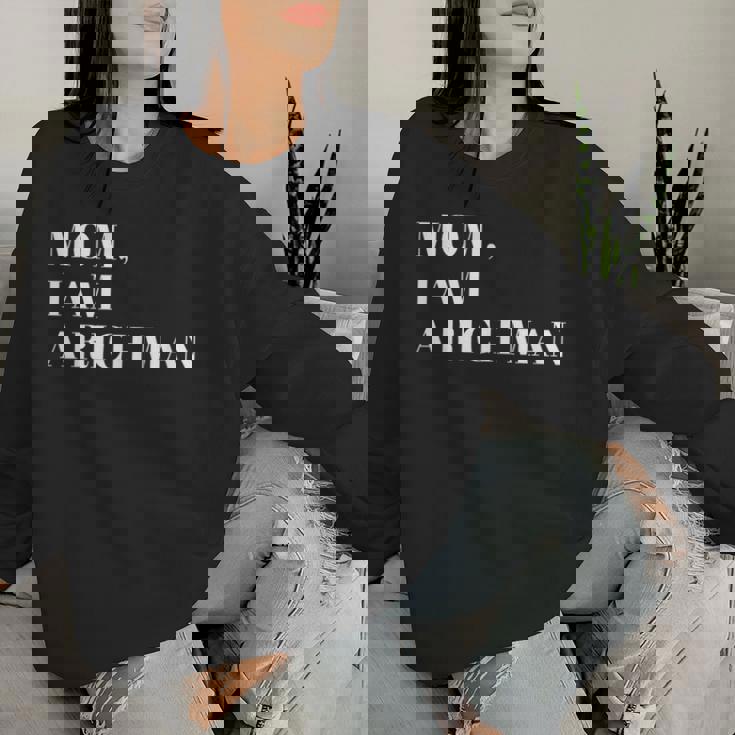 Mom I Am A Rich Man I Am The Boss Man Top Entrepreneur レディーススウェットシャツ 彼女への贈り物