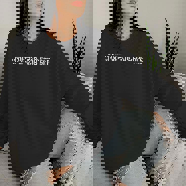 My Wifetabs People Wife Quote レディーススウェットシャツ 彼女への贈り物