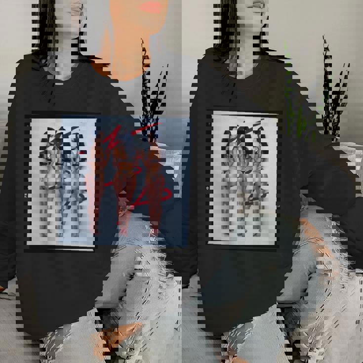 Pinup Girl 男性用 「Seeing Triple」 長袖tシャツ レディーススウェットシャツ 彼女への贈り物