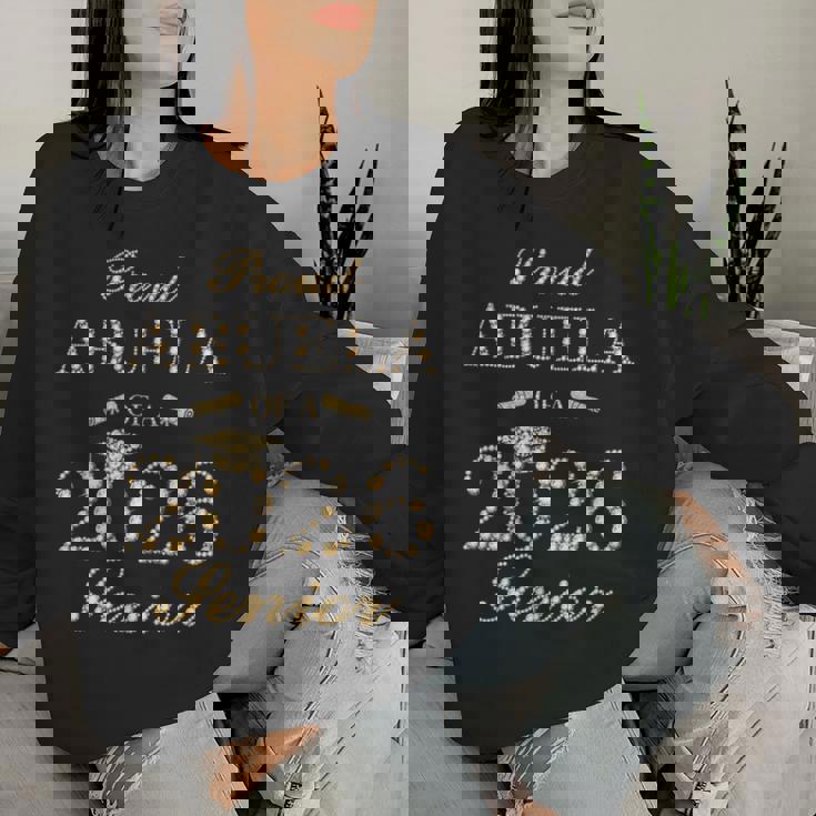 Proud Abuela Of A 2026 シニア 卒業 長袖tシャツ レディーススウェットシャツ 彼女への贈り物