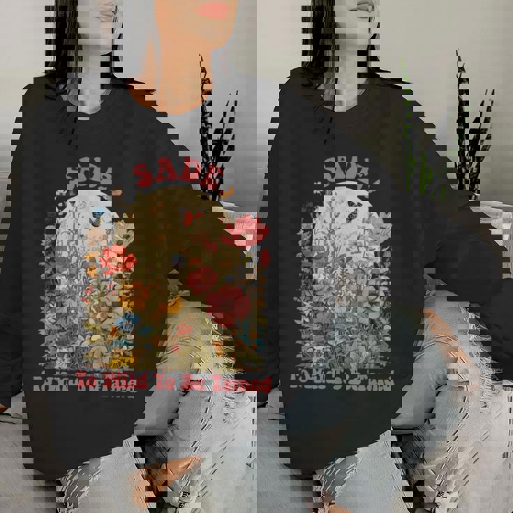 Sade 名前 かわいい レトロ 女の子 ワイルドフラワーade 名前 長袖tシャツ レディーススウェットシャツ 彼女への贈り物