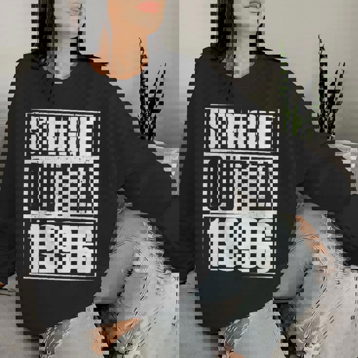 Straight Outta 1996 Womenintage 1996 Birth Of Birthday 長袖tシャツ レディーススウェットシャツ 彼女への贈り物