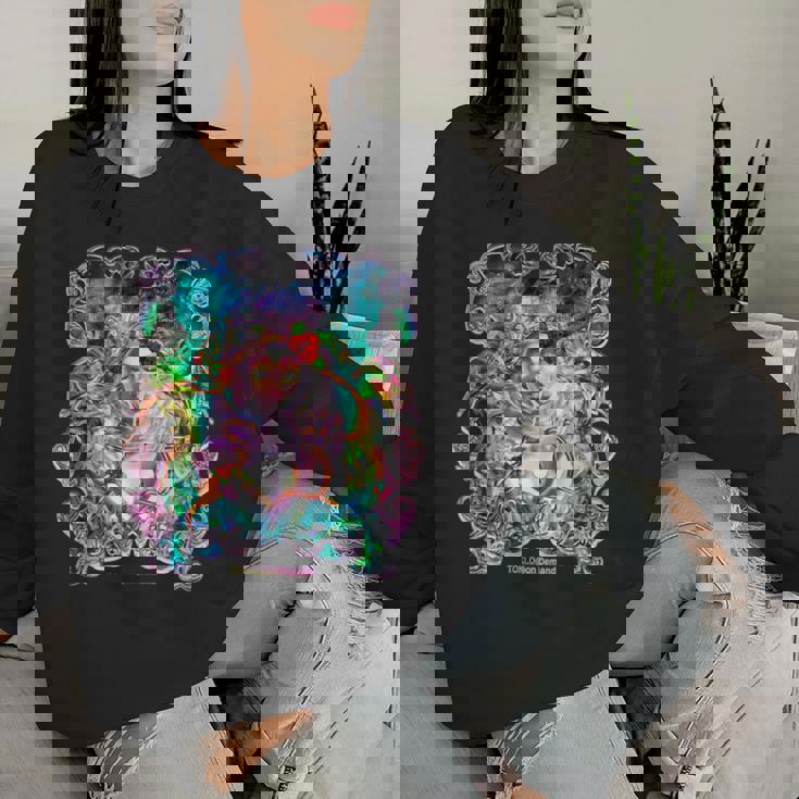 TokiOFlower オリジナルデザイン レディーススウェットシャツ 彼女への贈り物