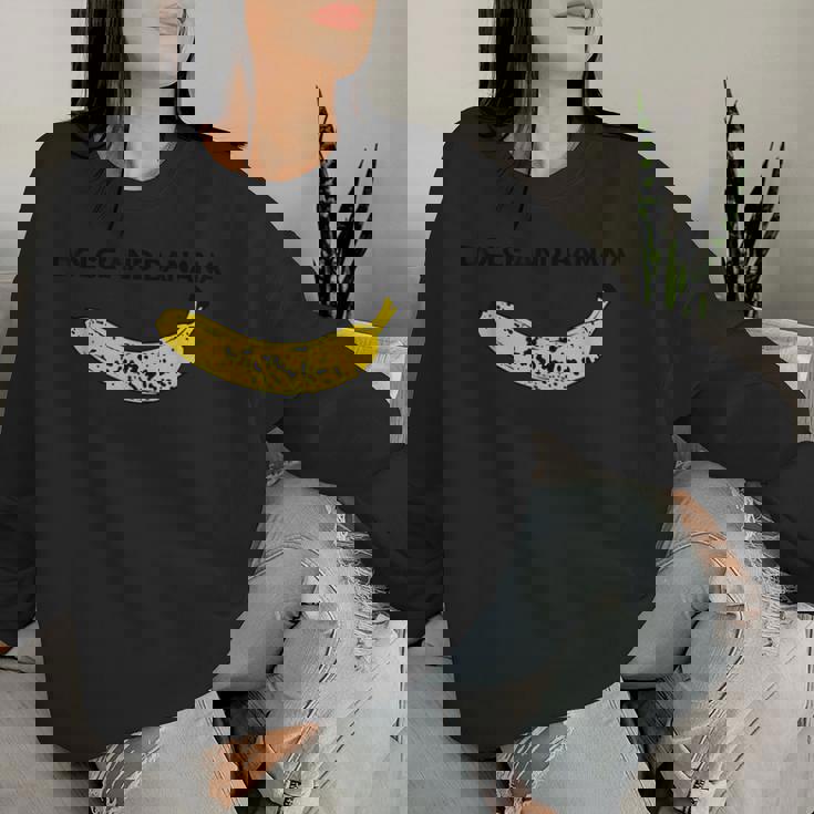 Vintage Dolce And Banana Novelty Graphic & Cool s レディーススウェットシャツ 彼女への贈り物