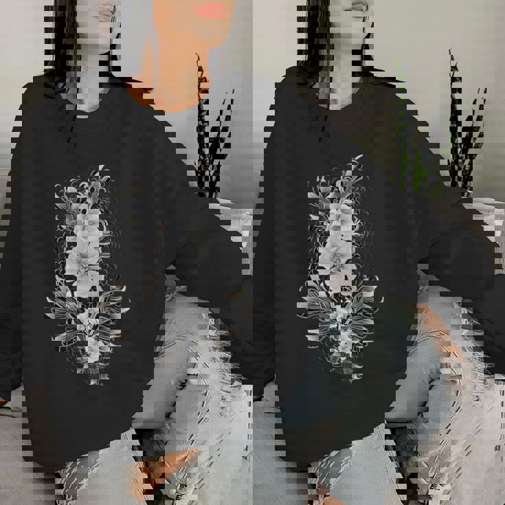 デンドロビウム 蘭 植物 花 花 蘭 恋人 レディーススウェットシャツ 彼女への贈り物