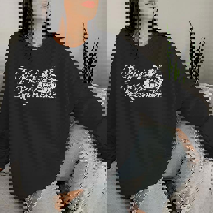 メレ カリキマカ ハイビスカス 花 ハワイ クリスマス ハワイアン レディーススウェットシャツ 彼女への贈り物