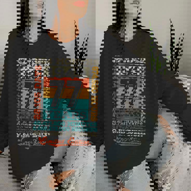 ヴィンテージ 1949 ギフト 男性 女性 長寿祝い 1949年生まれ 喜寿祝い ユニークな誕生日プレゼント 長袖tシャツ レディーススウェットシャツ 彼女への贈り物