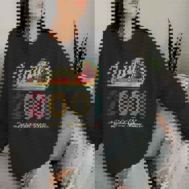 ヴィンテージ 2001 25歳の誕生日プレゼント 男性 女性 25歳 レディーススウェットシャツ 彼女への贈り物