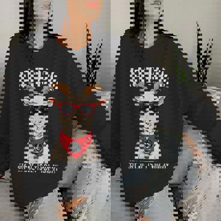 還暦祝い 羊 ひつじ やぎ好き 干支 父 男性 女性 還暦 お祝い 60歳 おもしろ おもろい レディーススウェットシャツ 彼女への贈り物