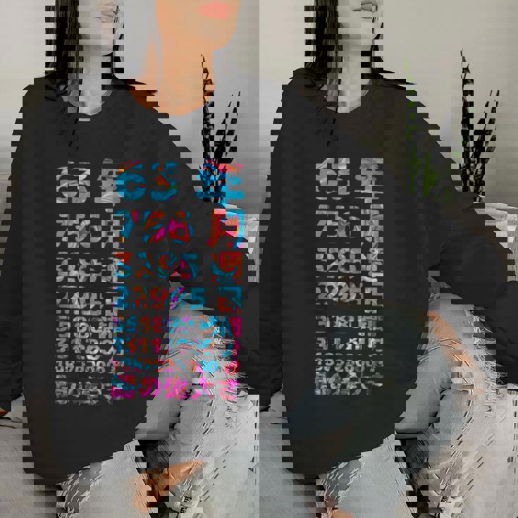 面白い63歳の誕生日の古いメーター 面白い63歳のギフト 女性 男性 面白い電卓 63歳の誕生日のギフト レディーススウェットシャツ 彼女への贈り物