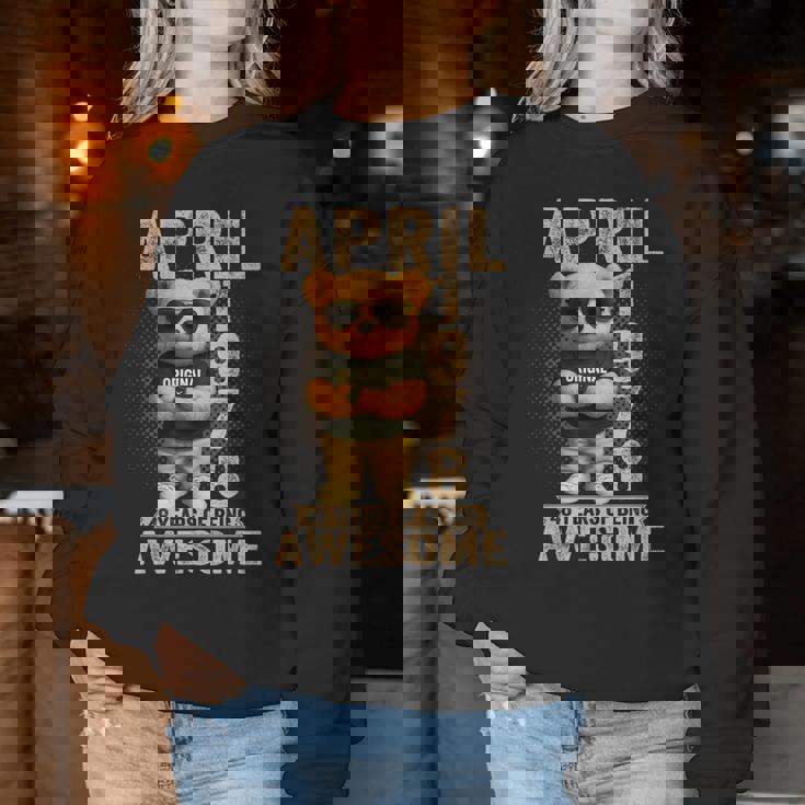 48歳 1978年4月 テディベア 48歳 誕生日 男性 女性 レディーススウェットシャツ 面白い贈り物