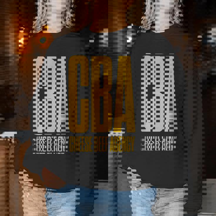 Cheese Beef Agency レディーススウェットシャツ 面白い贈り物