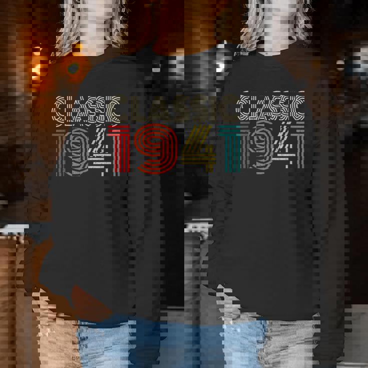 Classic 1941Intage 1941 Womenintage Year Birthday レディーススウェットシャツ 面白い贈り物