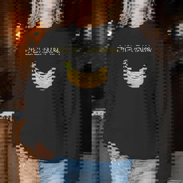 Dolce And Banana ファニーキュートグラフィックデザインバナナtシャツ レディーススウェットシャツ 面白い贈り物