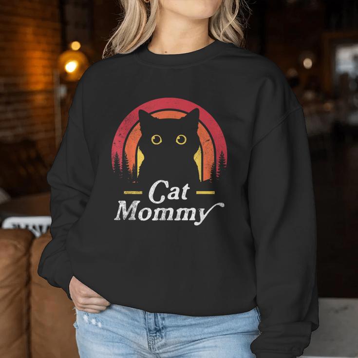 Cat Lady Mommy Cat Lovers Retro La Mejor Mamá De Gatos De La Historia Sudadera Mujer Regalos divertidos