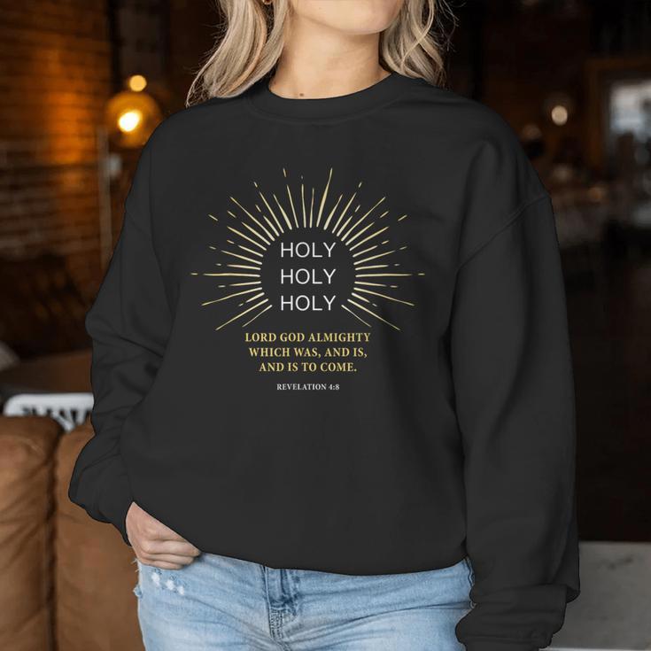 Holy Holy Holy Lord God Almighty – Christian Faitherse レディーススウェットシャツ 面白い贈り物