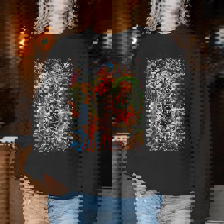 Italian-Brainrot Ai生成動物 Z世代 男性 女性 若者 レディーススウェットシャツ 面白い贈り物