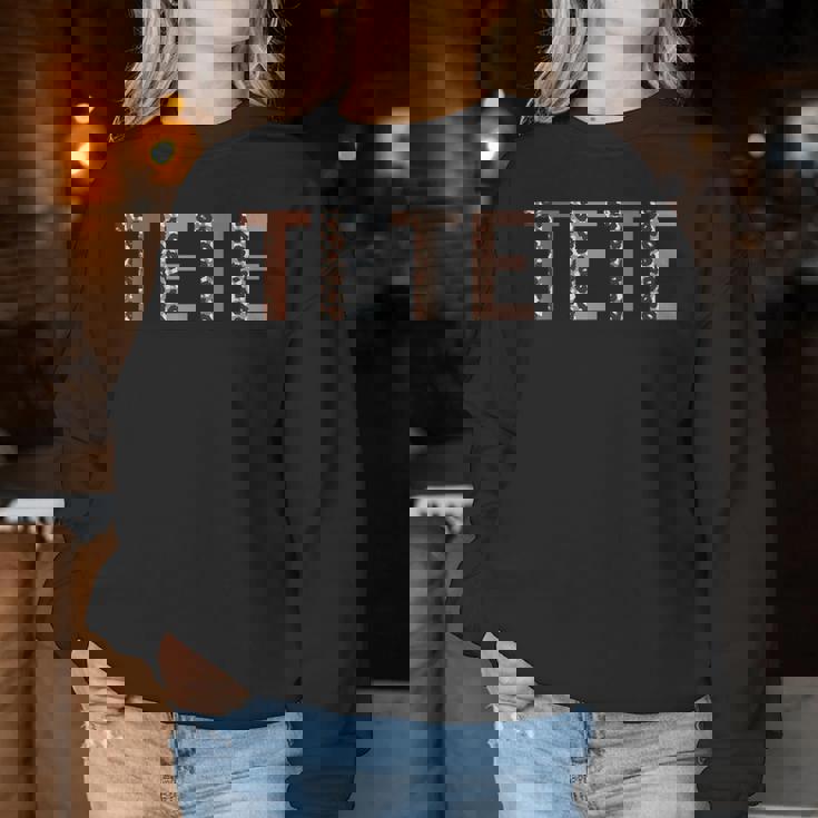 Tete ヒョウ柄 ママ キュート 母の日 おもしろい おばあちゃん レディーススウェットシャツ 面白い贈り物