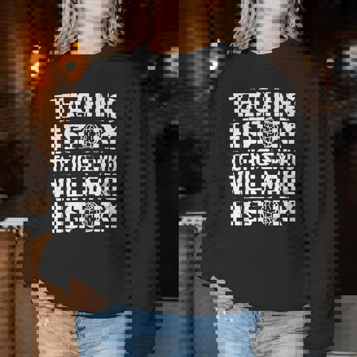 History Teacher Appreciation Teachingocialtudies レディーススウェットシャツ 面白い贈り物