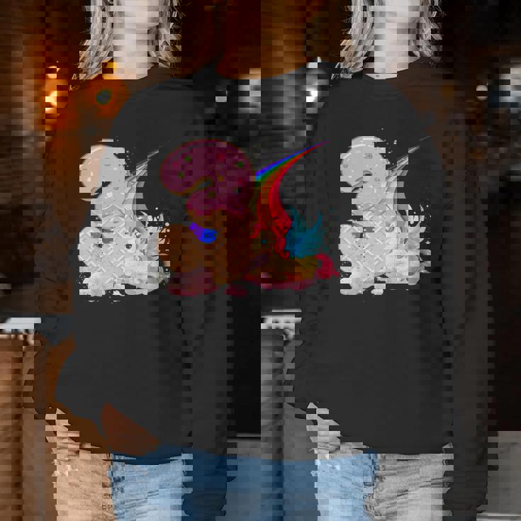 キッズ I Am 3 かわいいユニコーン 誕生日ギフト 女の子向け レディーススウェットシャツ 面白い贈り物