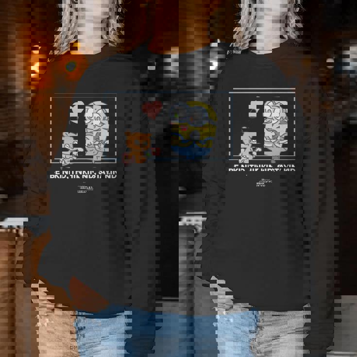 ミニオンズ ボブ&ティム Be Kind Think Kindtay Kind 長袖tシャツ レディーススウェットシャツ 面白い贈り物