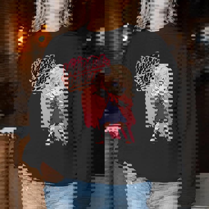 和田ダン しぐれ うい ロリ ダンス ダンス アニメ 女の子 長袖tシャツ レディーススウェットシャツ 面白い贈り物