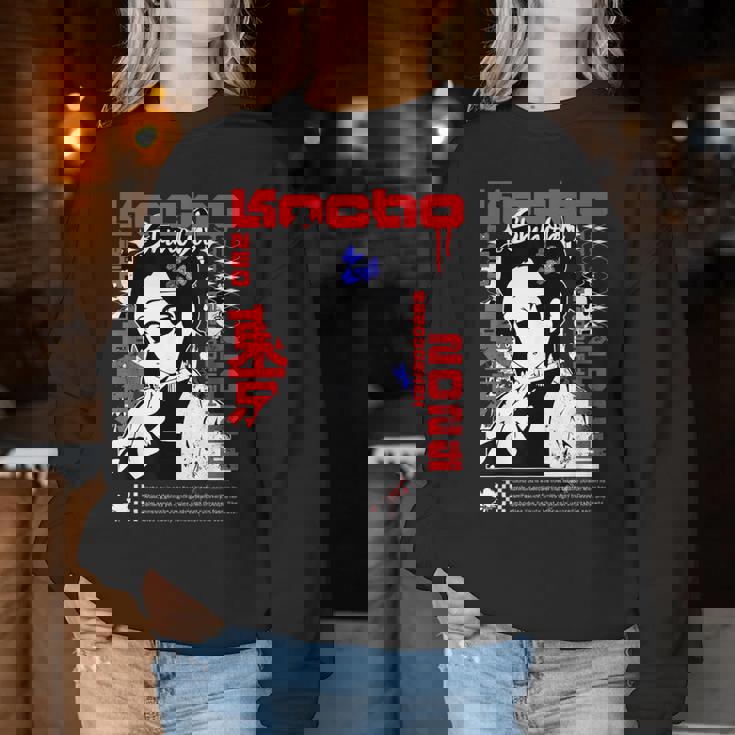 胡蝶しのぶ 繊細な花毒 レディーススウェットシャツ 面白い贈り物