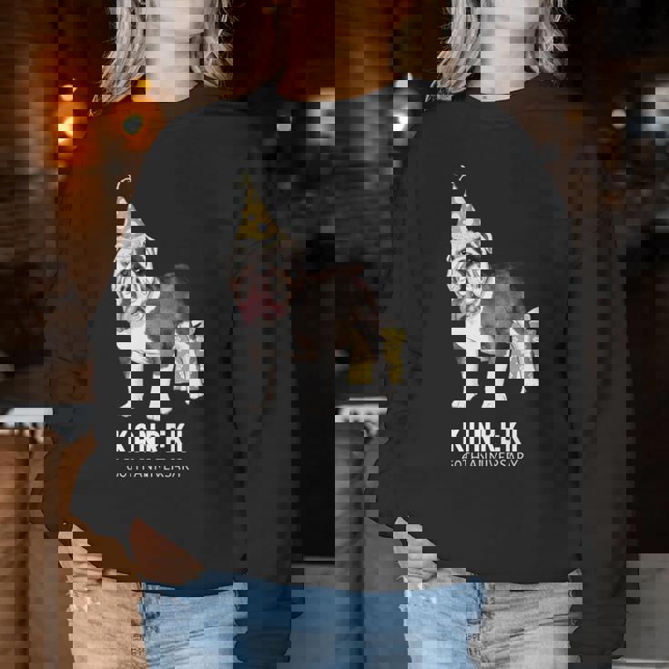 還暦祝い 犬好き 男性 女性 父 母 還暦 お祝い 60歳 かわいい 犬 ブルドッグ おしゃれ おもしろ 長袖tシャツ レディーススウェットシャツ 面白い贈り物