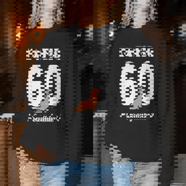 還暦祝い 男性 女性人気 いぬ 犬 ダックスフント 犬好き かわいい おしゃれ 家族写真 服装 レディーススウェットシャツ 面白い贈り物