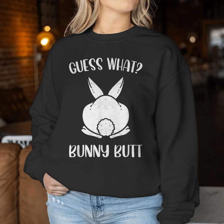 面白いイースタージョークguess What Bunny Butt メンズ レディース レディーススウェットシャツ 面白い贈り物