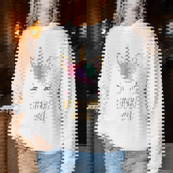 Aunt ユニコーン シャツ かわいい ユニコーン 叔母 ギフト レディーススウェットシャツ 面白い贈り物