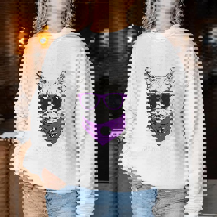 卒寿祝い ねこ サングラス 父 男性 女性 母 猫好き 卒寿 お祝い 90歳 おもしろ おもろい かっこいい レディーススウェットシャツ 面白い贈り物