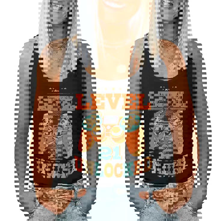 21歳の誕生日プレゼント 21歳 男性と女性、ビデオゲーム 2000年生まれ レディースタンクトップ