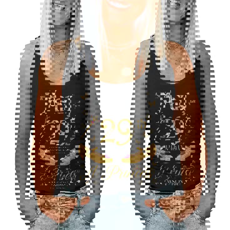 5月29日 プリンセスが生まれた 5月29日 誕生日 女の子 長袖tシャツ レディースタンクトップ