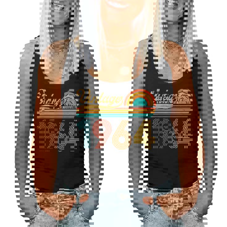 62歳の誕生日プレゼント 62歳 男性 女性 レトロ ヴィンテージ 1964 レディースタンクトップ