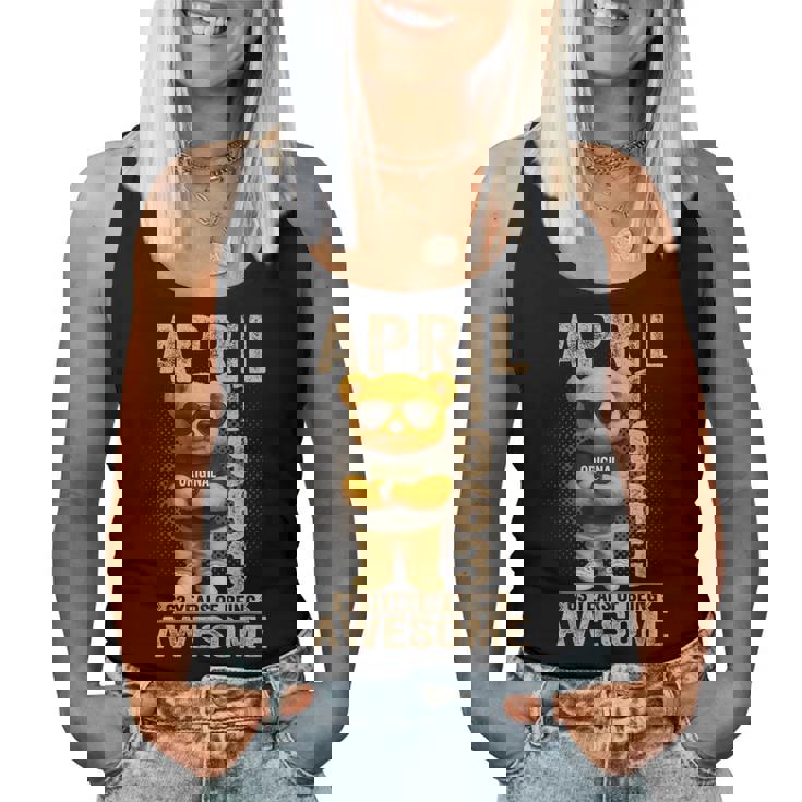 63歳 1963年4月 テディベア 63歳 誕生日 男性 女性 レディースタンクトップ