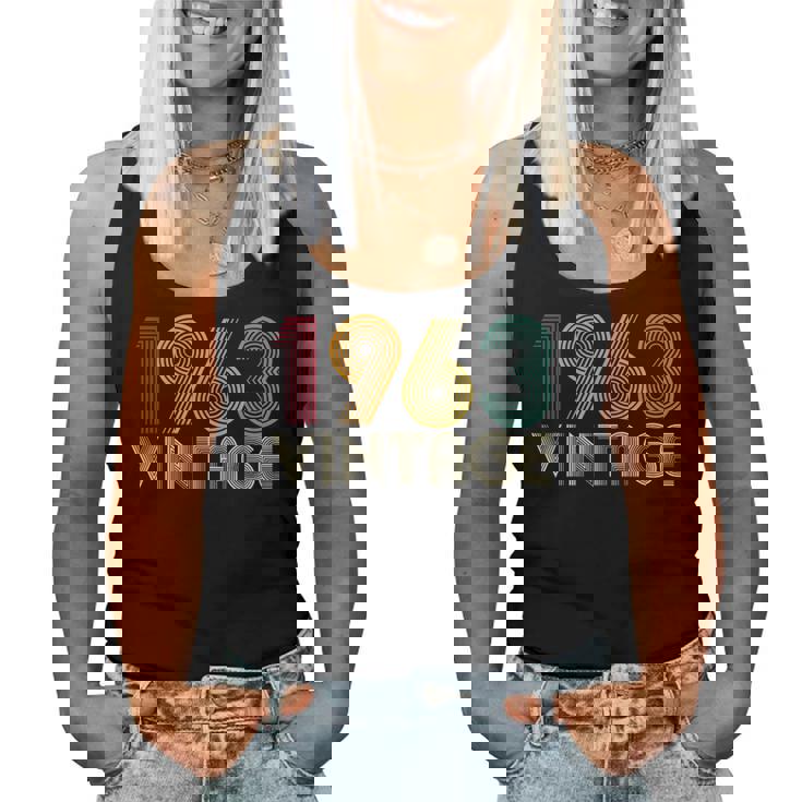 63歳の誕生日プレゼント 63歳 男性 女性 レトロ ヴィンテージ 1963 レディースタンクトップ