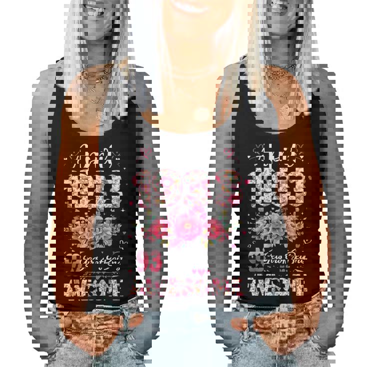 93歳 1933年4月 花柄 93歳 誕生日 男性 女性 レディースタンクトップ