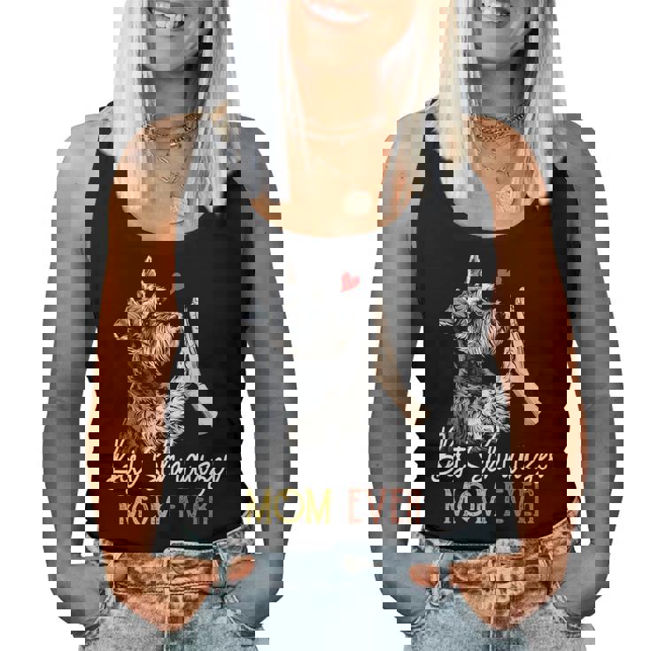 Bestchnauzer Mom Ever Dog Mama 母の日 レディースタンクトップ