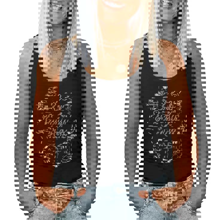 Boy Wranglin Mama Cowgirl Cowboy Western New Mom Women Tank Top