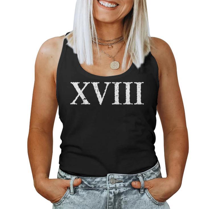 Chiffre Romain 18 Xviii Dix-Huit Débardeur pour femme